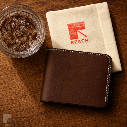 Handstitched Cowhide Bifold Leather Wallet
